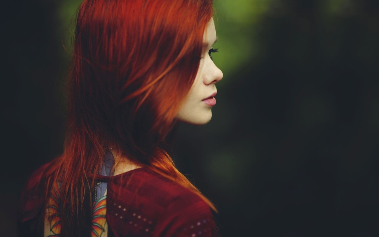 Screenshot №1 pro téma Redhead Girl 1440x900