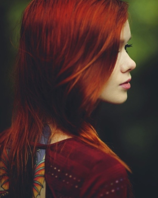 Redhead Girl papel de parede para celular para Nokia Asha 306