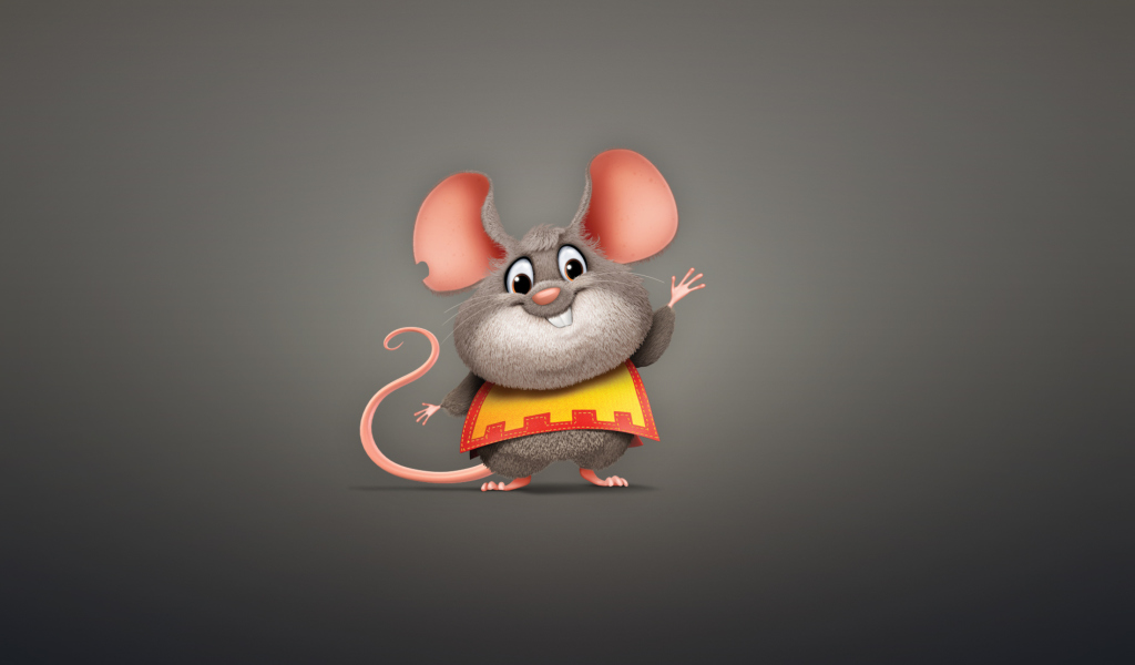 Fondo de pantalla Funny Little Mouse 1024x600