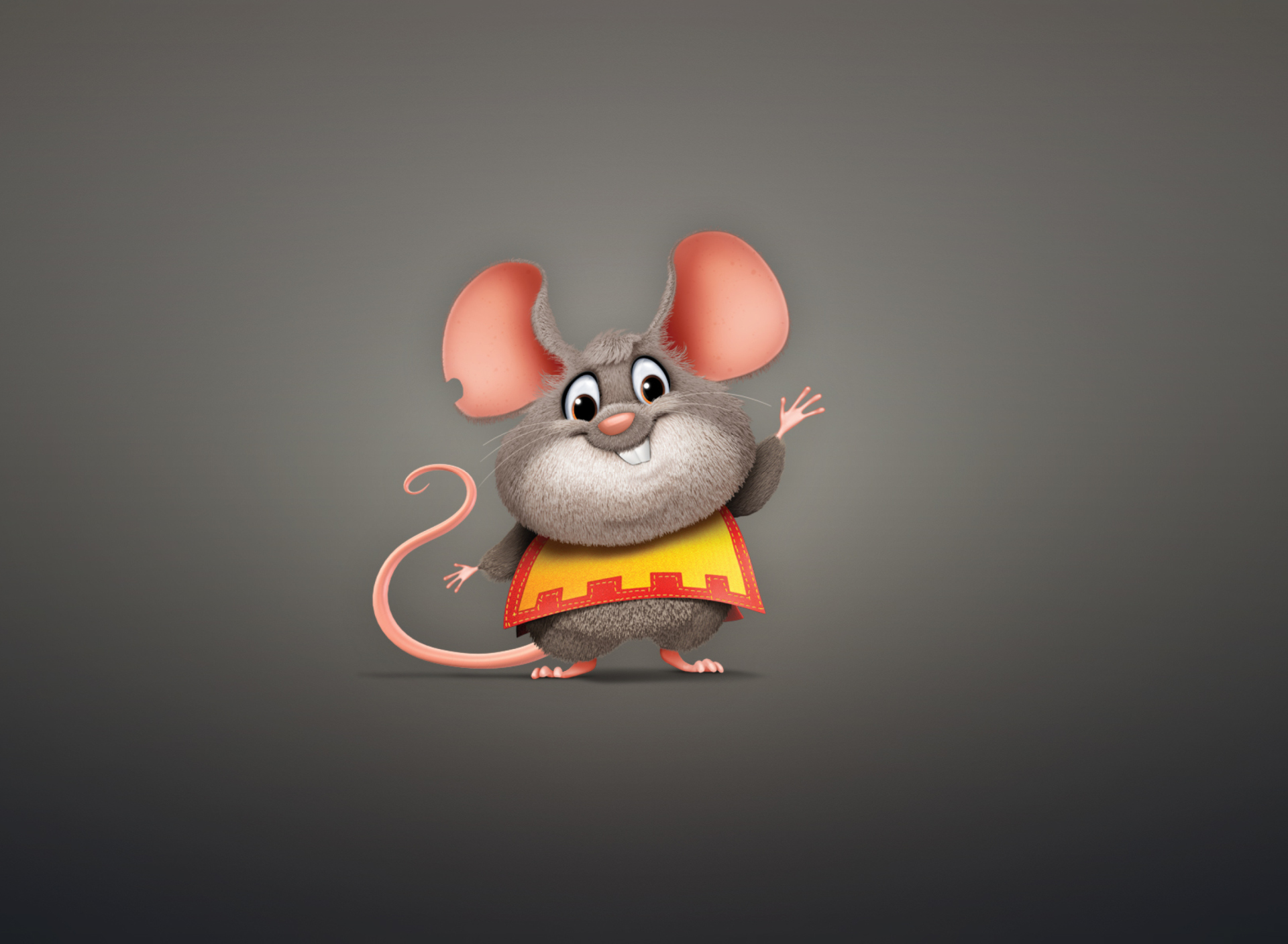 Обои Funny Little Mouse 1920x1408