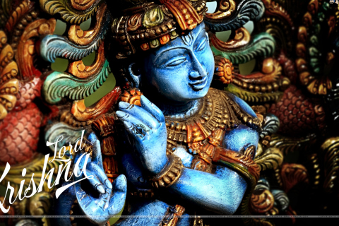Fondo de pantalla Lord Krishna 480x320