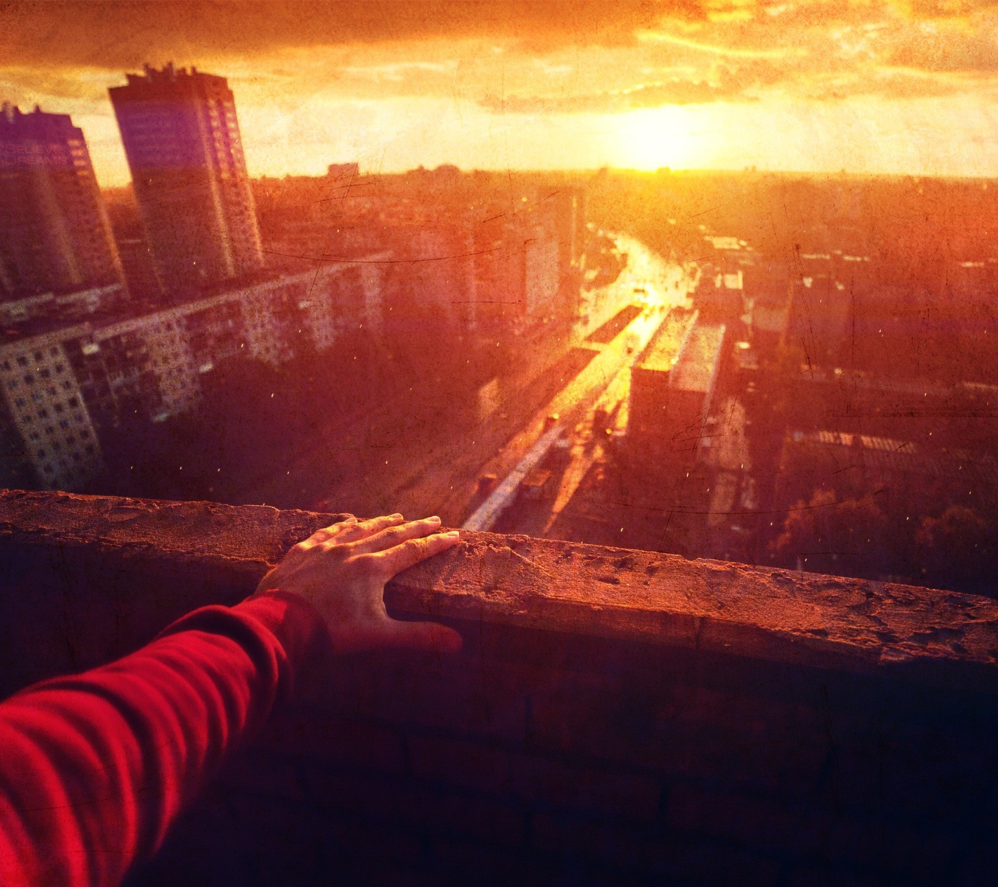 Screenshot №1 pro téma Sunset Over City 1440x1280