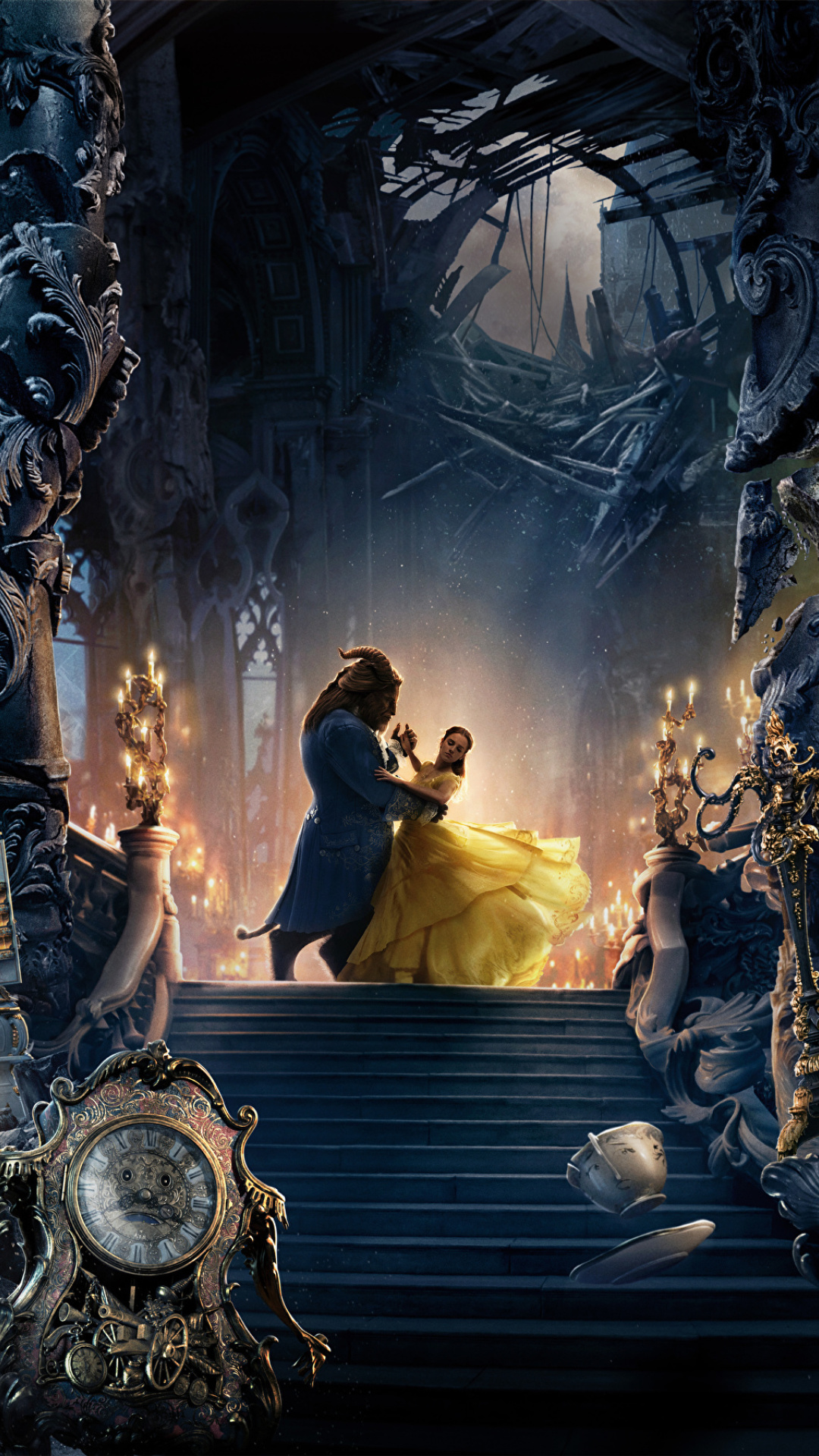 Sfondi Beauty and the Beast Dance and Song 1080x1920