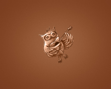 Sfondi Funny Owl Playing Guitar Illustration 220x176