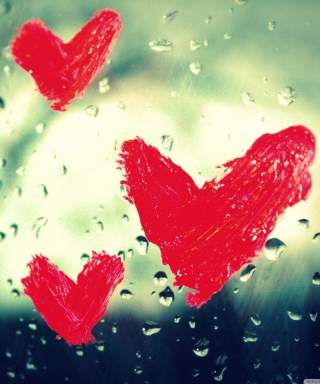 Happy Valentines Day Hearts - Obrázkek zdarma pro 240x320