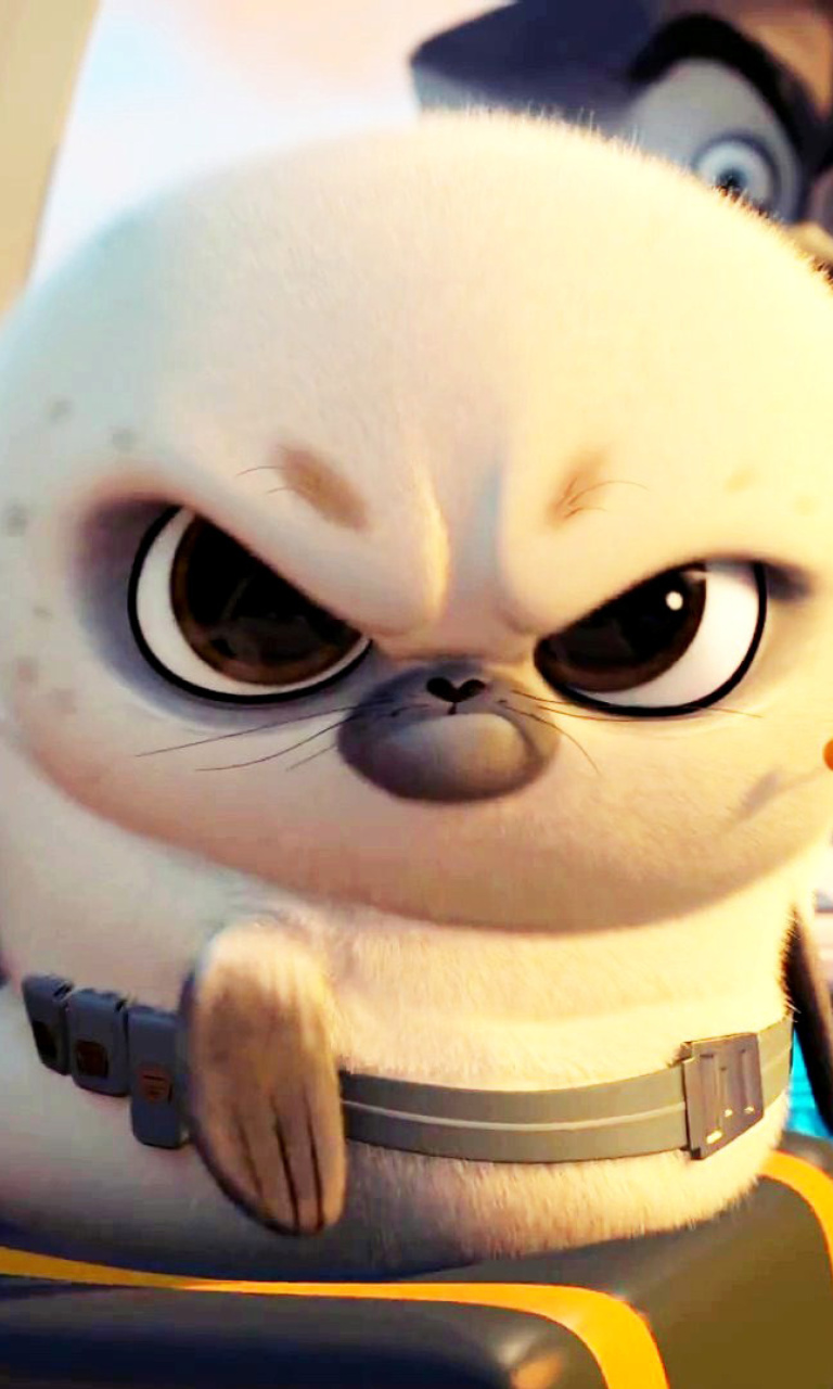 Penguins Of Madagascar Angry Seal wallpaper 768x1280