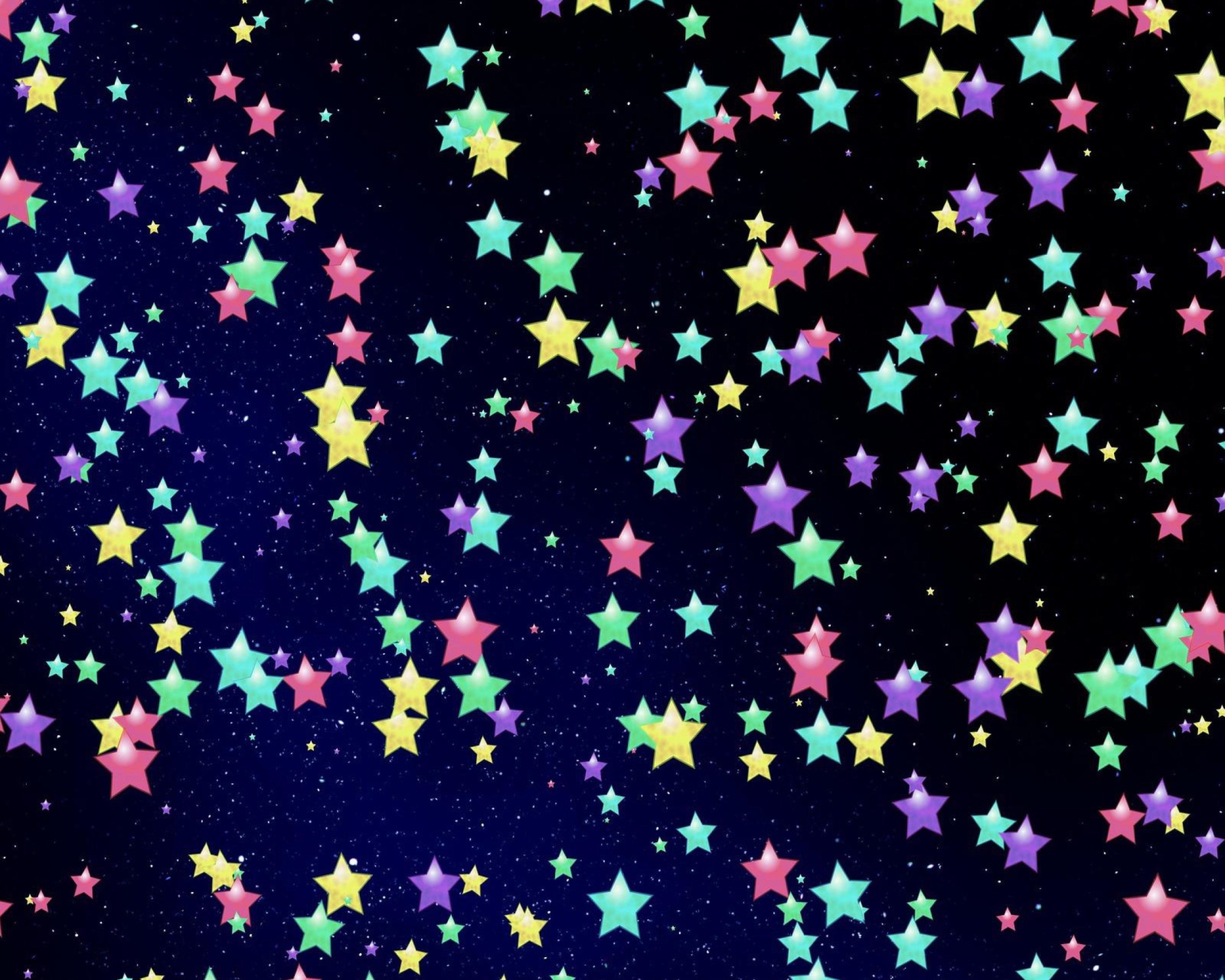 Обои Colorful Stars 1600x1280