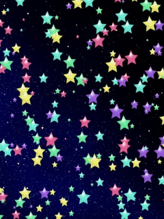 Screenshot №1 pro téma Colorful Stars 240x320