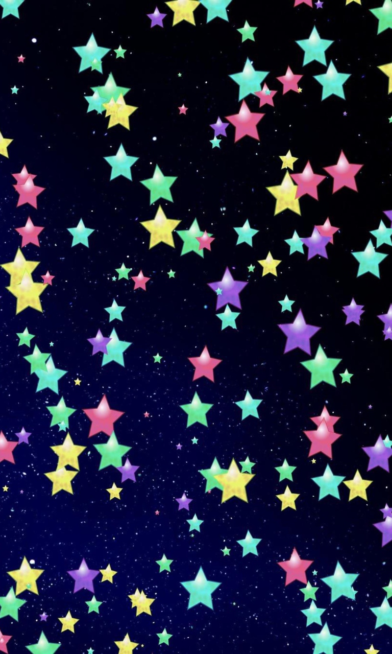Das Colorful Stars Wallpaper 768x1280
