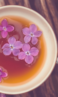 Lilac Tea wallpaper 240x400