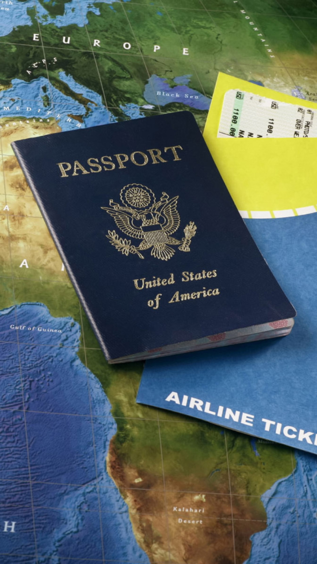 Das World Travel Tourism - Passport Visa Wallpaper 1080x1920