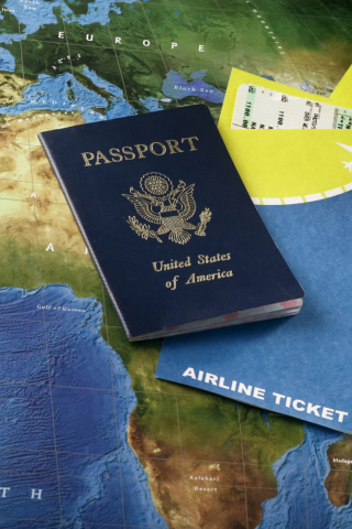 World Travel Tourism - Passport Visa wallpaper 320x480