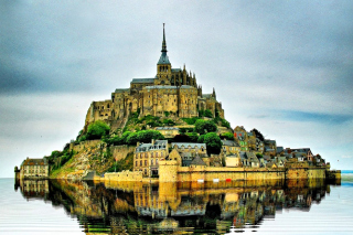 Normandy, Mont Saint Michel - Obrázkek zdarma pro Samsung Galaxy S 4G