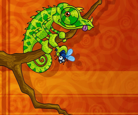 Abstract Iguana screenshot #1 480x400