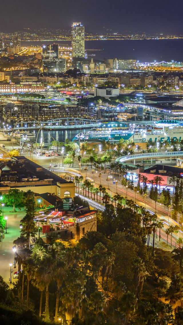 Barcelona Marina wallpaper 640x1136