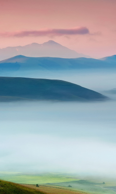 Sfondi Pink Blue Morning 240x400