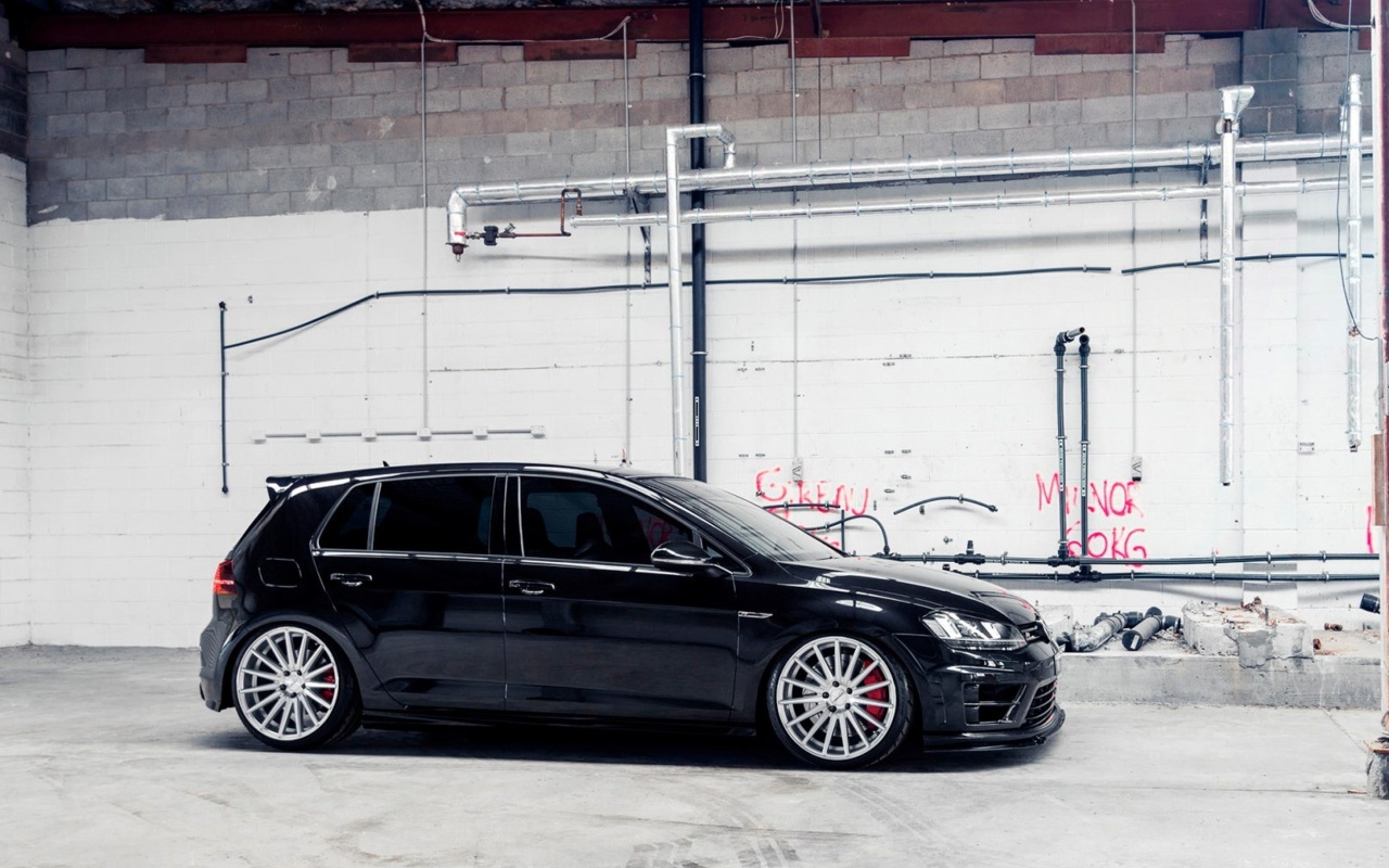 Das Volkswagen Golf R 2 0T Vossen Wheels Wallpaper 1280x800