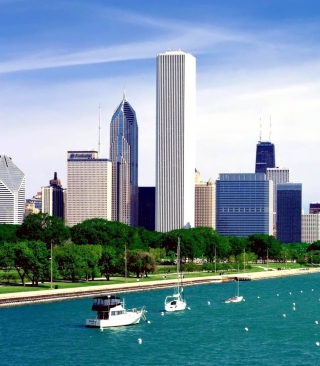 Michigan Lake Chicago - Obrázkek zdarma pro 128x160