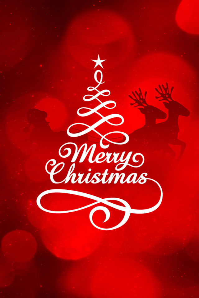 HD Merry Christmas wallpaper 640x960