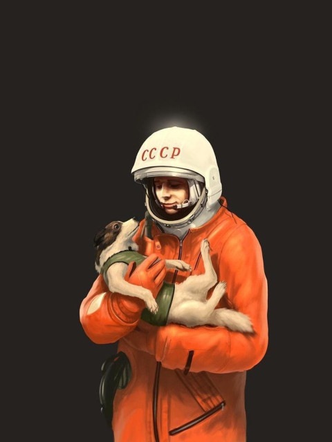 Das Yuri Gagarin Wallpaper 480x640