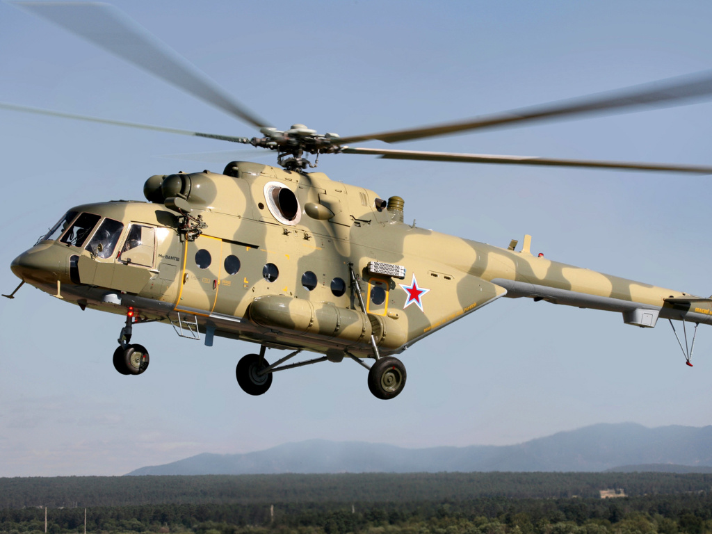 Das Mil Mi 17 Russian Helicopter Wallpaper 1024x768