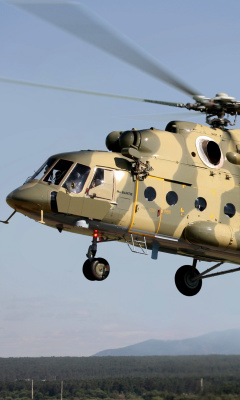 Das Mil Mi 17 Russian Helicopter Wallpaper 240x400
