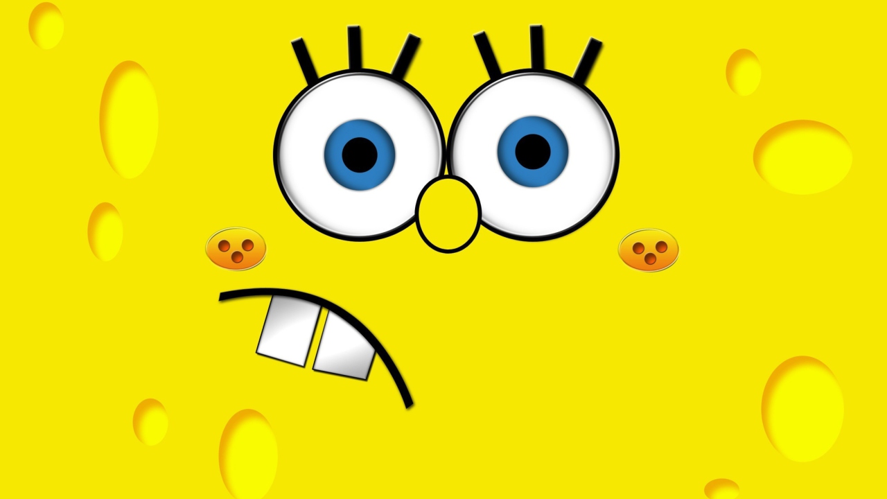 Fondo de pantalla Yellow Spongebob 1280x720