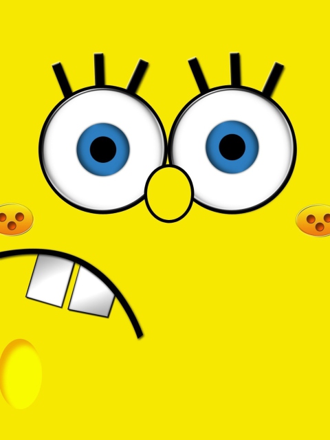 Обои Yellow Spongebob 480x640