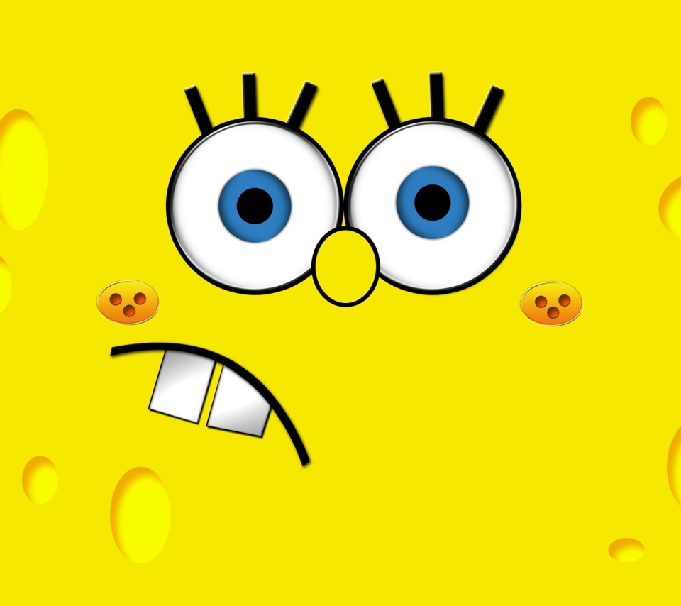 Fondo de pantalla Yellow Spongebob 960x854