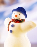 Screenshot №1 pro téma Happy Snowman 128x160