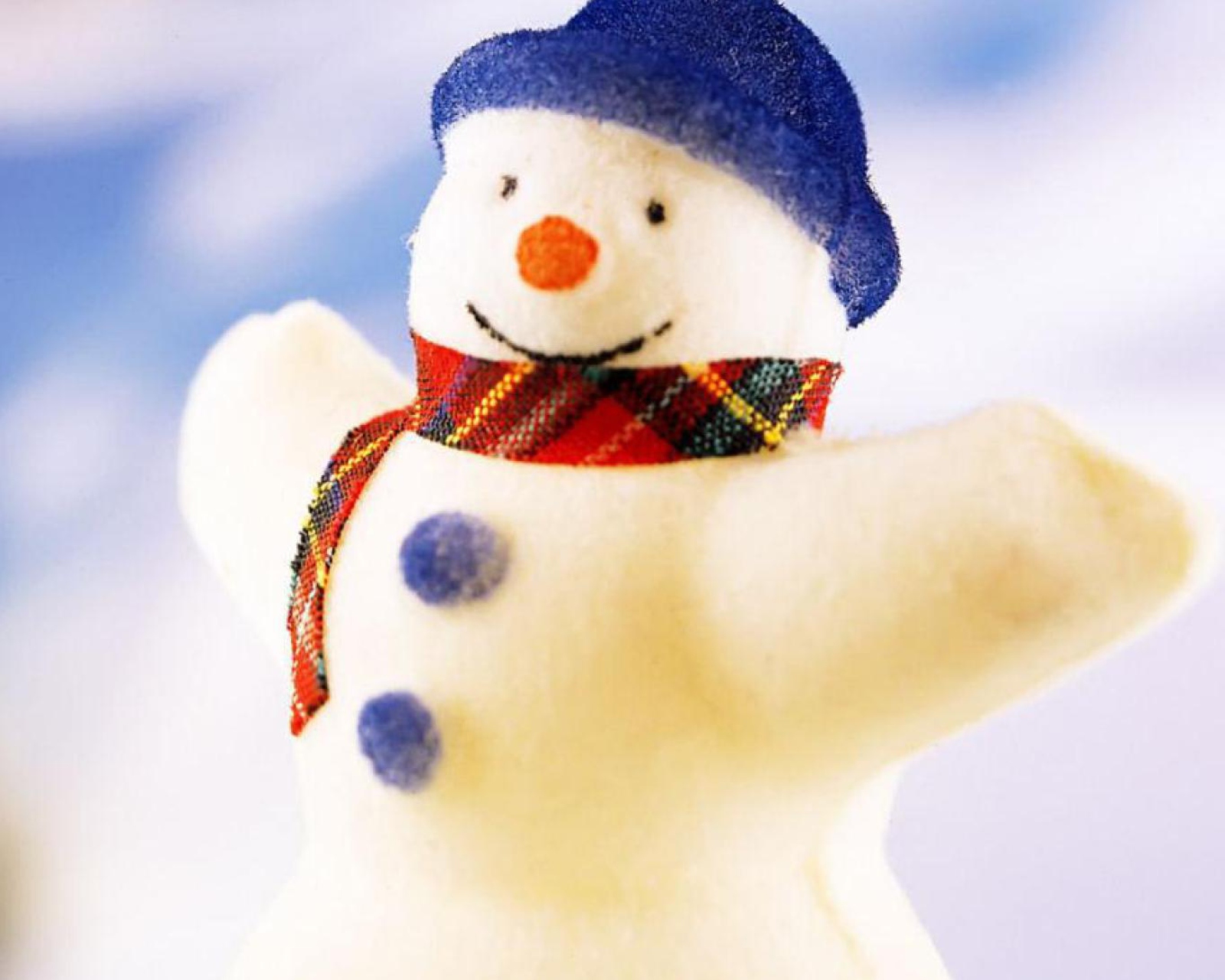 Fondo de pantalla Happy Snowman 1600x1280
