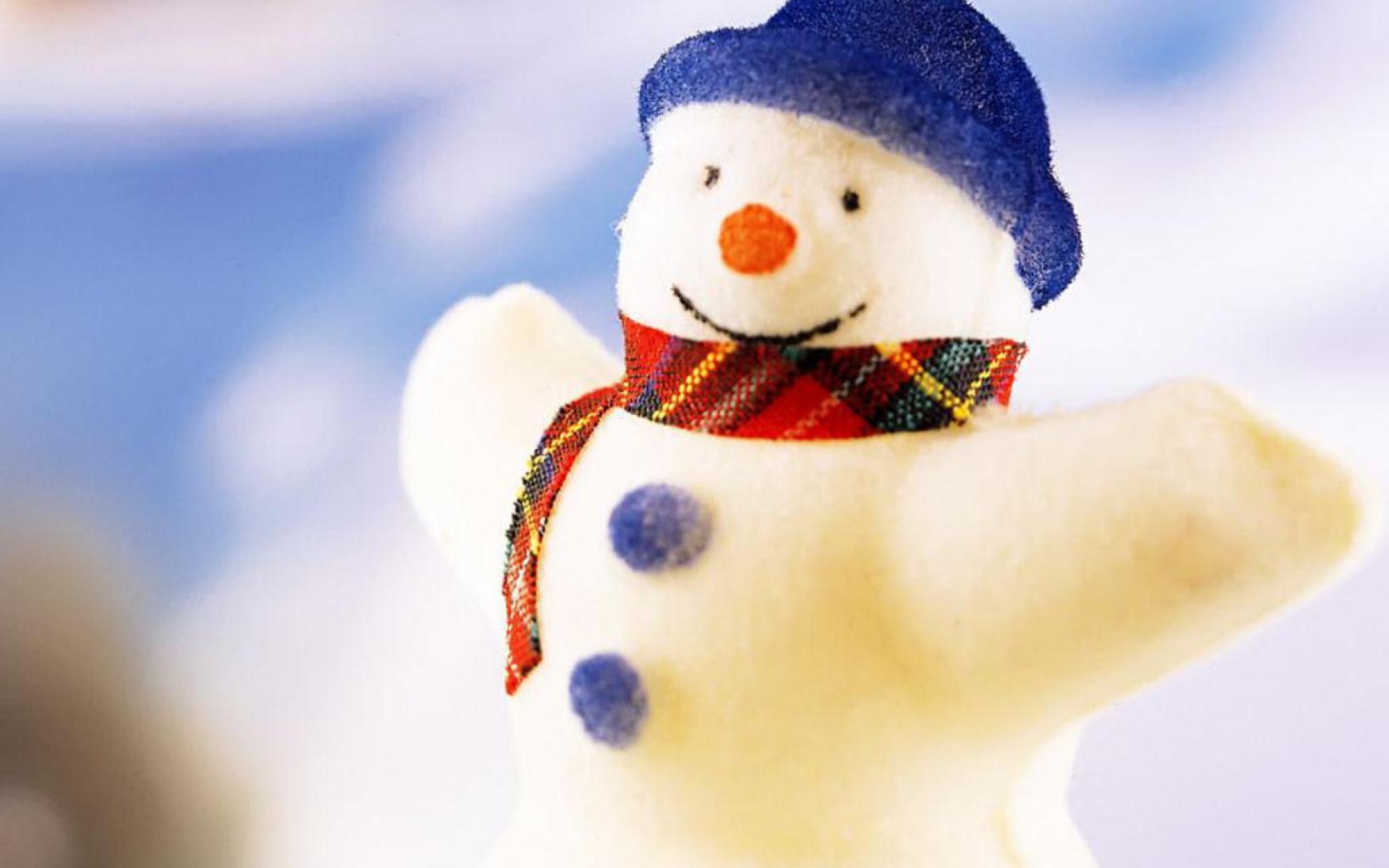 Fondo de pantalla Happy Snowman 1680x1050