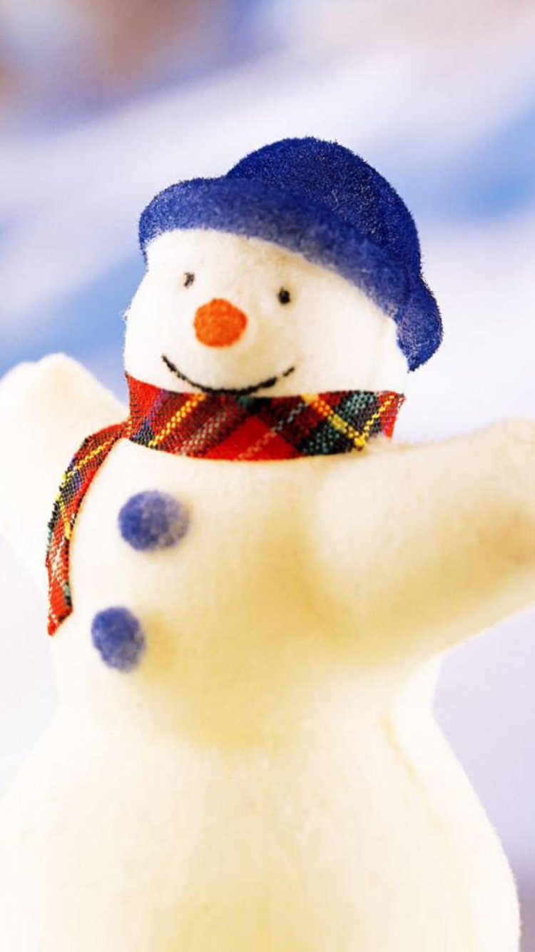Обои Happy Snowman 750x1334