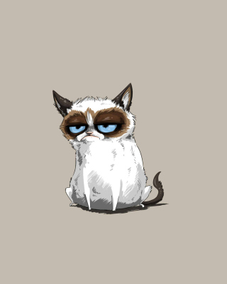 Grumpy Cat Drawing - Obrázkek zdarma pro 640x1136
