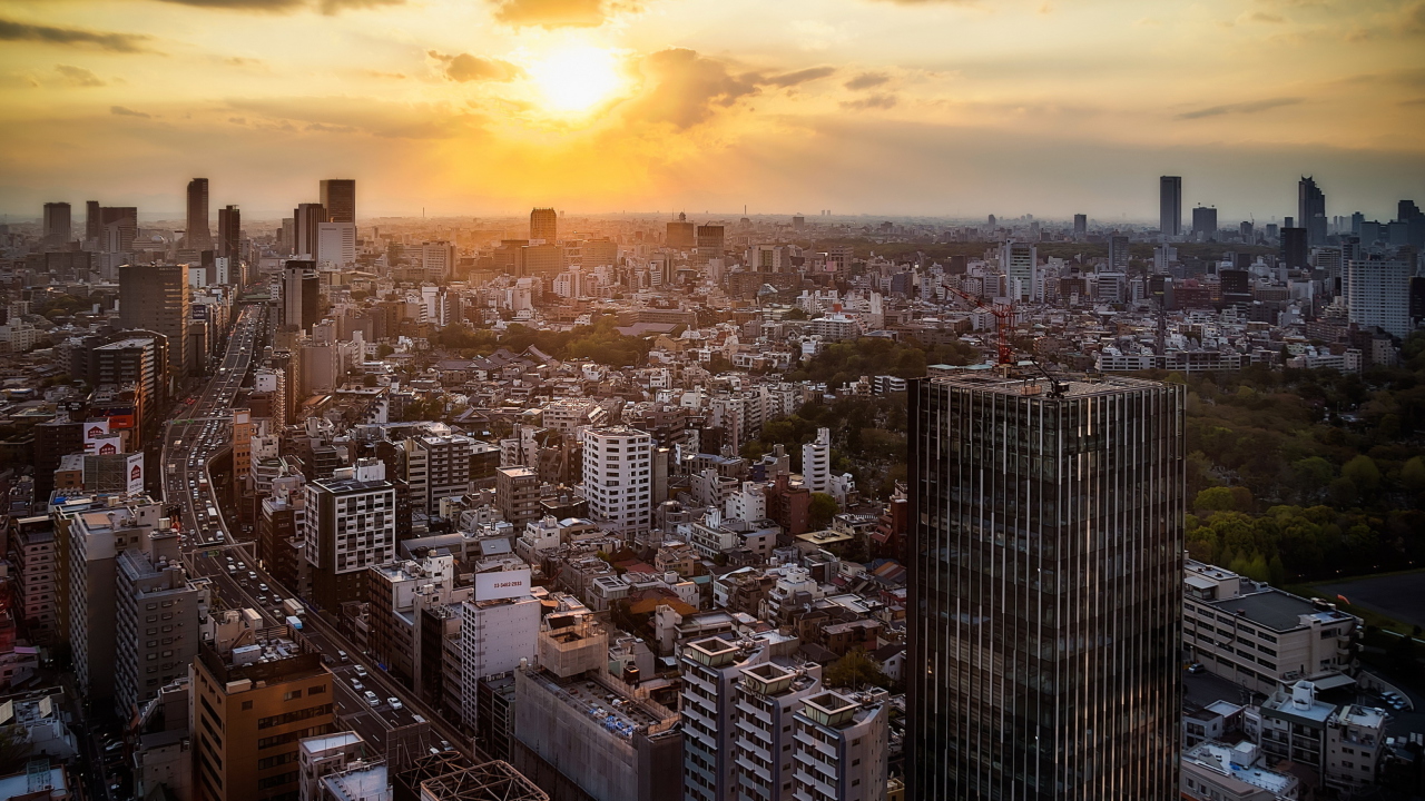 Screenshot №1 pro téma Sunset Over Tokyo 1280x720