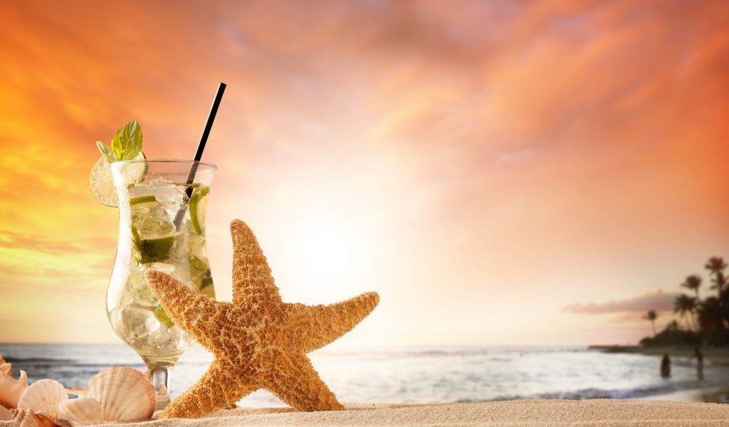 Fondo de pantalla Beach Drinks Cocktail 1024x600