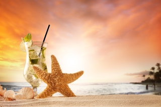 Free Beach Drinks Cocktail Picture for Android, iPhone and iPad