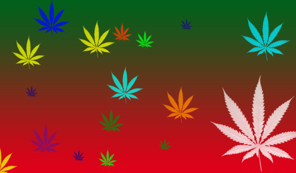 Das Weed Colours Wallpaper 1024x600