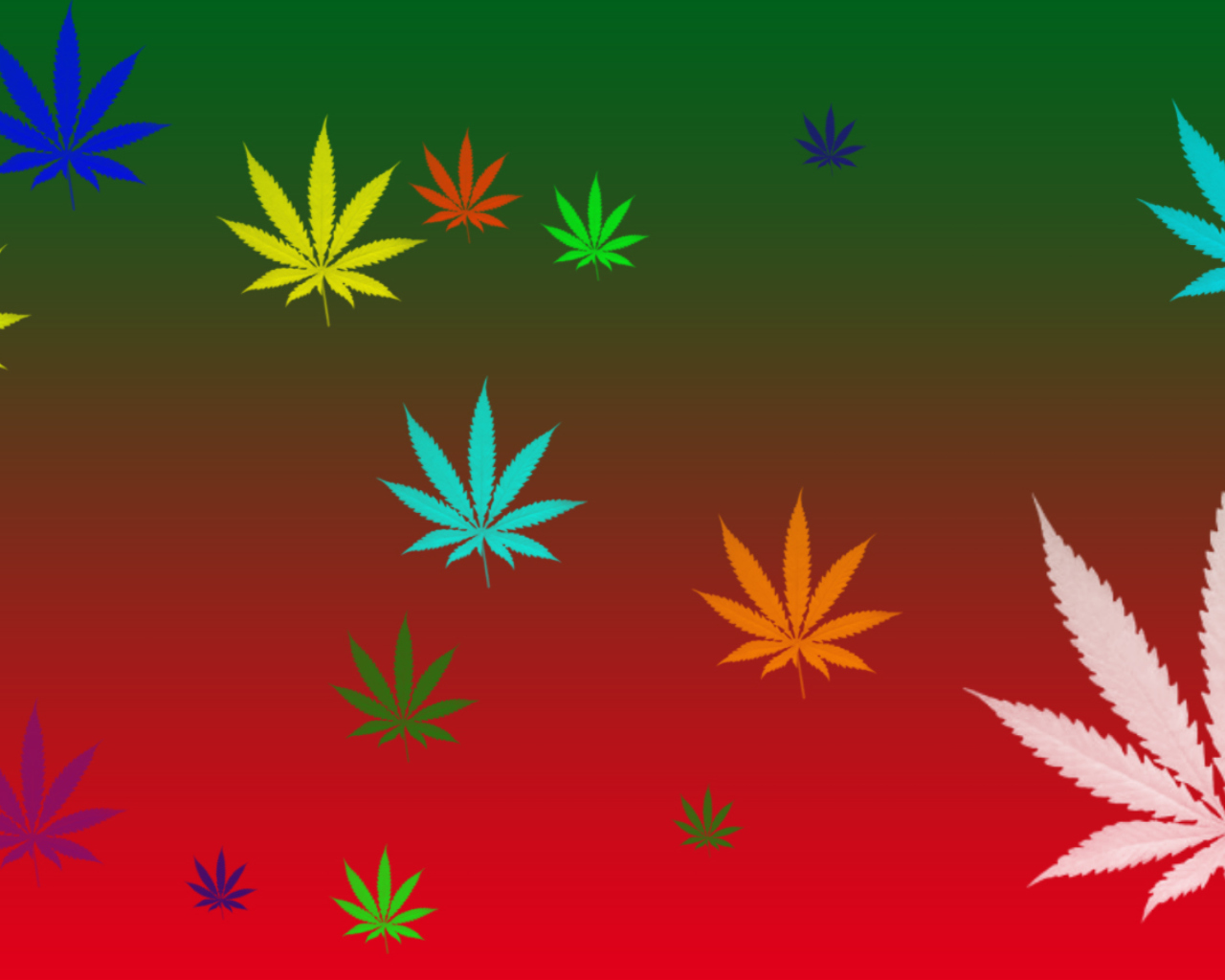 Screenshot №1 pro téma Weed Colours 1280x1024