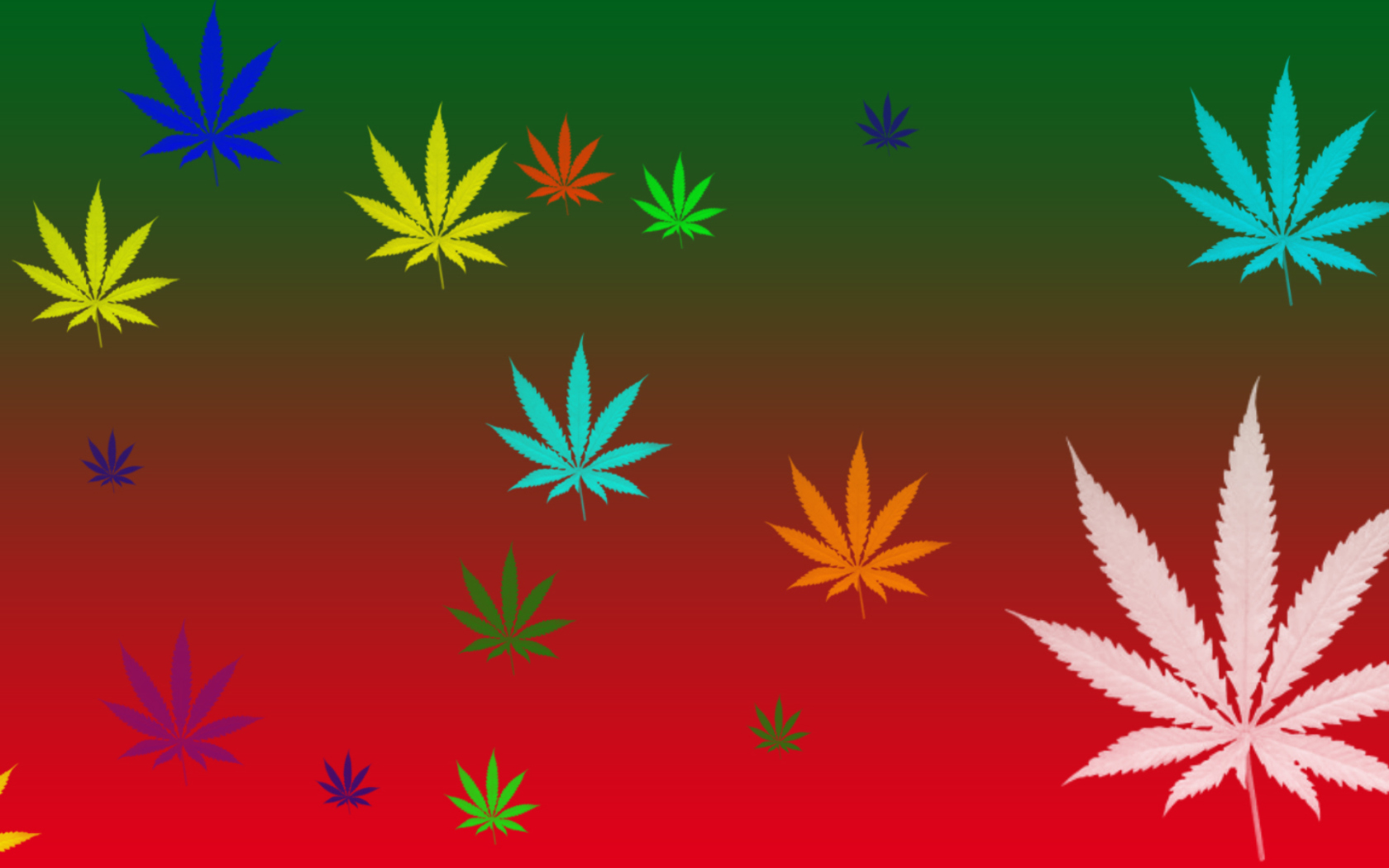 Weed Colours wallpaper 1680x1050