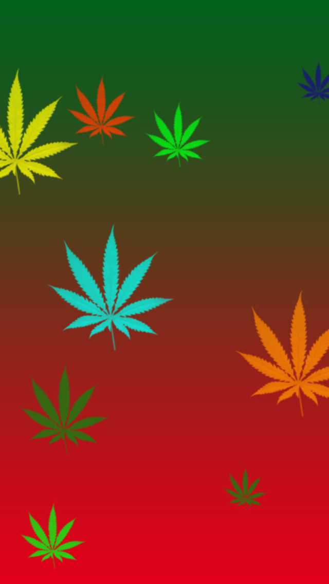 Weed Colours wallpaper 640x1136