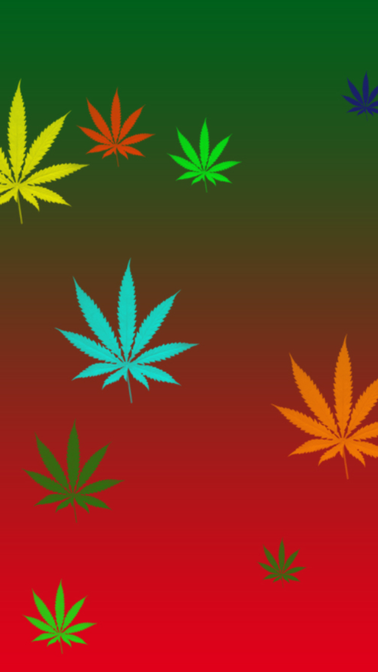 Screenshot №1 pro téma Weed Colours 750x1334