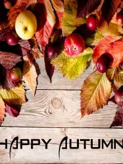 Happy Autumn wallpaper 240x320