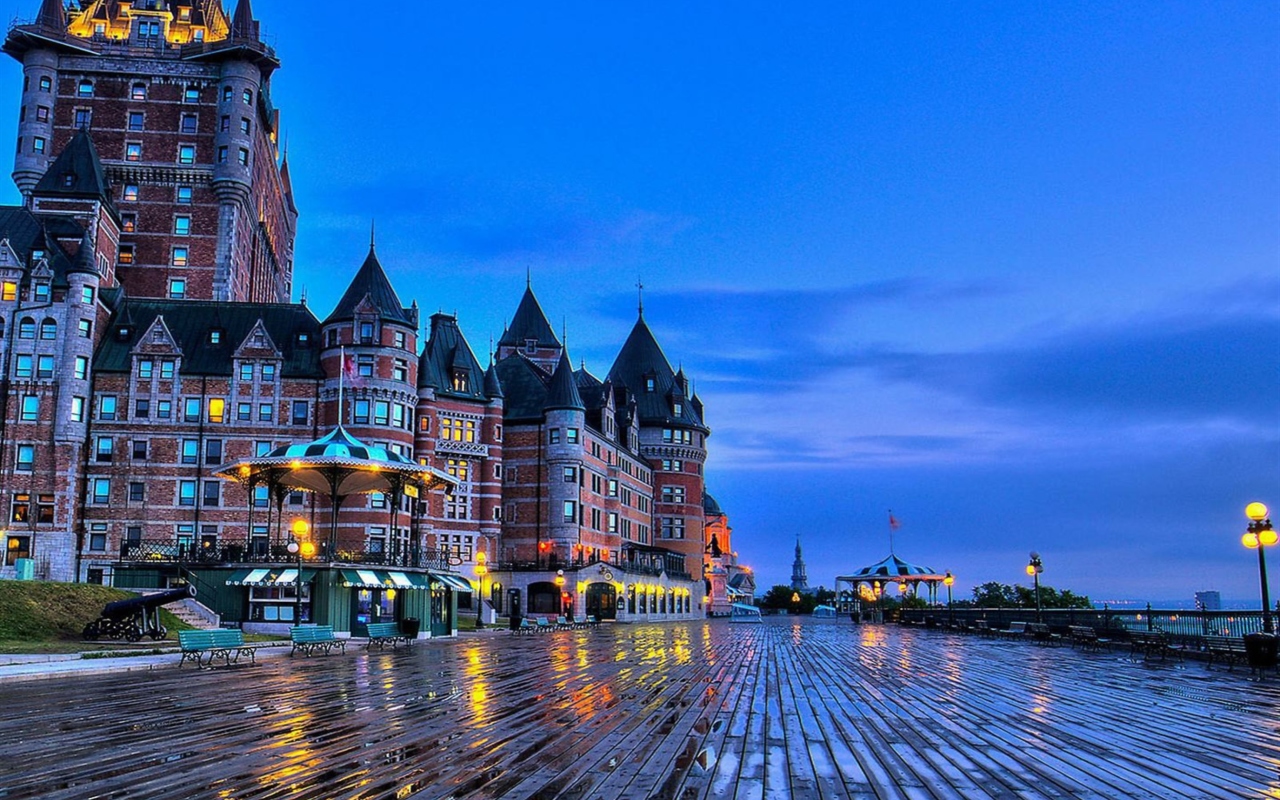 Screenshot №1 pro téma Château Frontenac - Grand Hotel in Quebec 1280x800