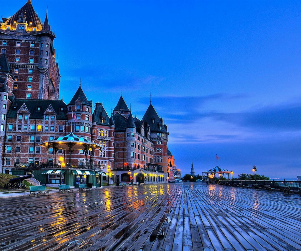 Das Château Frontenac - Grand Hotel in Quebec Wallpaper 960x800