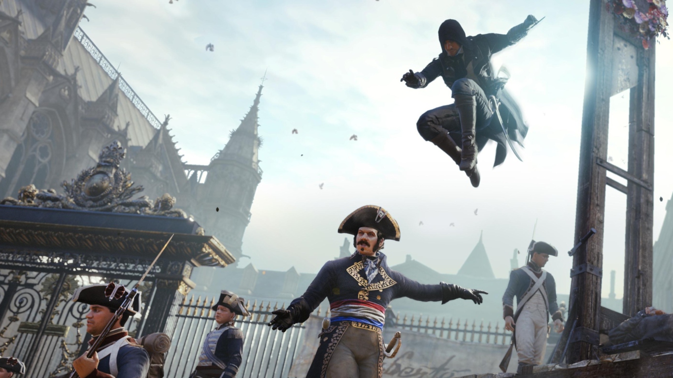 Sfondi Assassin's Creed Unity 1366x768