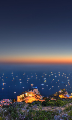 Sfondi Monaco Seaside View 240x400
