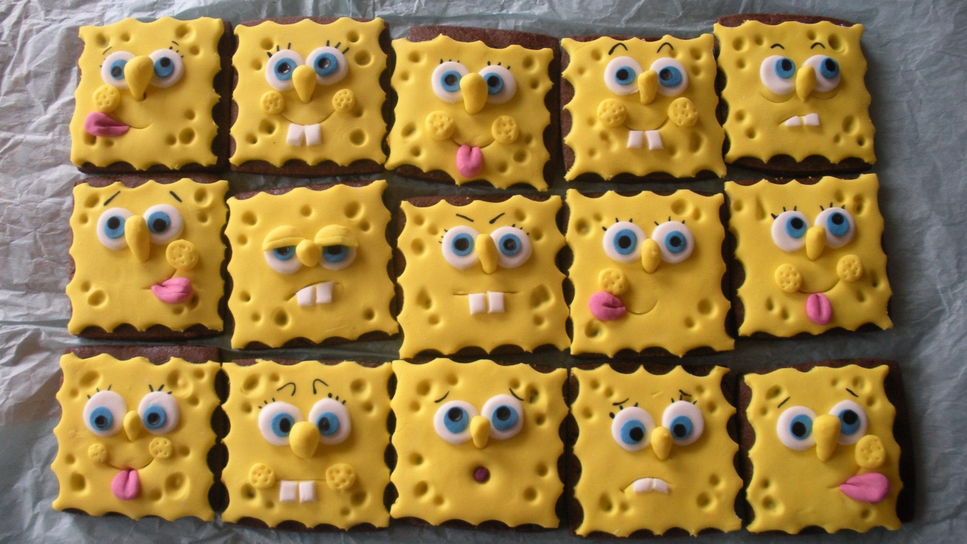 Screenshot №1 pro téma Spongebop Squarepants Cookies 1920x1080