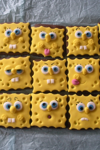 Das Spongebop Squarepants Cookies Wallpaper 320x480