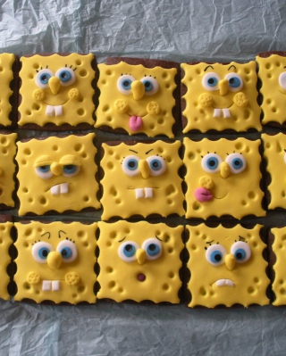 Spongebop Squarepants Cookies - Obrázkek zdarma pro 128x160